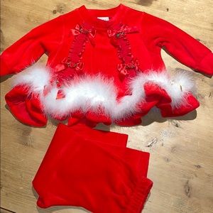 Mother Maid in the USA girls 18mo Christmas Holiday outfit